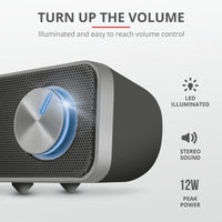 Тонколони, TRUST Arys USB Soundbar thumbnail 3