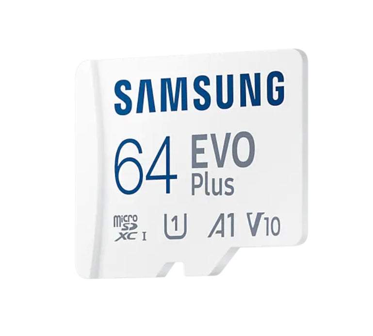 Памет, Samsung 64GB micro SD Card EVO Plus with Adapter, Class10, Transfer Speed up to 130MB/s