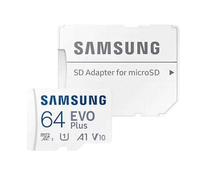 Памет, Samsung 64GB micro SD Card EVO Plus with Adapter, Class10, Transfer Speed up to 130MB/s