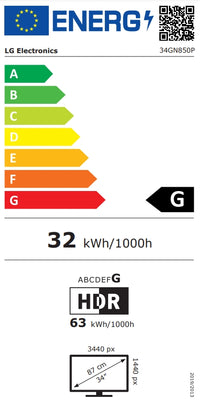 Монитор, LG 34GN850-B, 34