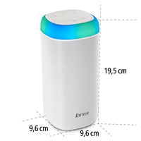 Блутут мобилна колонка HAMA Shine 2.0, 30W, LED, Защита от вода, Бял thumbnail 2