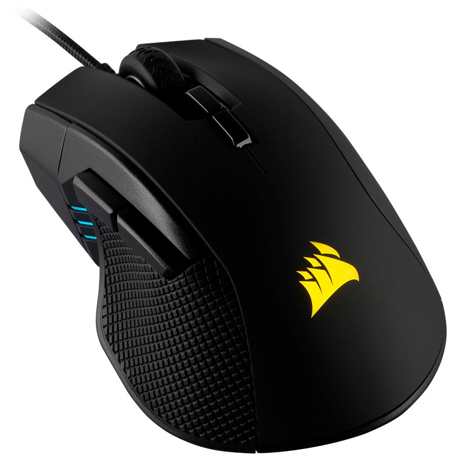 CORSAIR IRONCLAW RGB, FPS/MOBA Gaming Mouse, Black, Backlit RGB LED, 18000 DPI, Optical - CH-9307011-EU