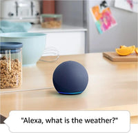 Преносима смарт тонколона Amazon Echo Dot 5, Гласов асистент, Alexa, Тъмносин thumbnail 4
