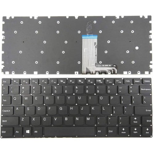 Клавиатура за лаптоп Lenovo Yoga 310-11 310-11IAP 710-11 710-11IKB 710-11ISK Черна Без Рамка (Малък Ентър) / Black Without Frame US