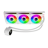 Охлаждаща система GameMax IceBurg 360 Digital White, Water Cooling 360 system, Full Copper block base, thumbnail 3