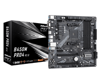 Дънна платка ASROCK B450M PRO4 R2.0 / AM4 - 65781 thumbnail 2