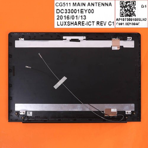 LCD Back cover (Заден Капак за Матрица) Lenovo Ideapad 510-15ISK 510-IKB Black With The Antena / Черен С Антена