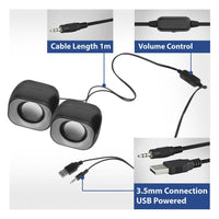 ACT Стерео колонки Eminent 2.0, USB захранване, 2 х 3W - EWENT-ACT-EM3513 thumbnail 3