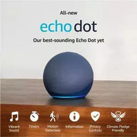 Преносима смарт тонколона Amazon Echo Dot 5, Гласов асистент, Alexa, Тъмносин thumbnail 7
