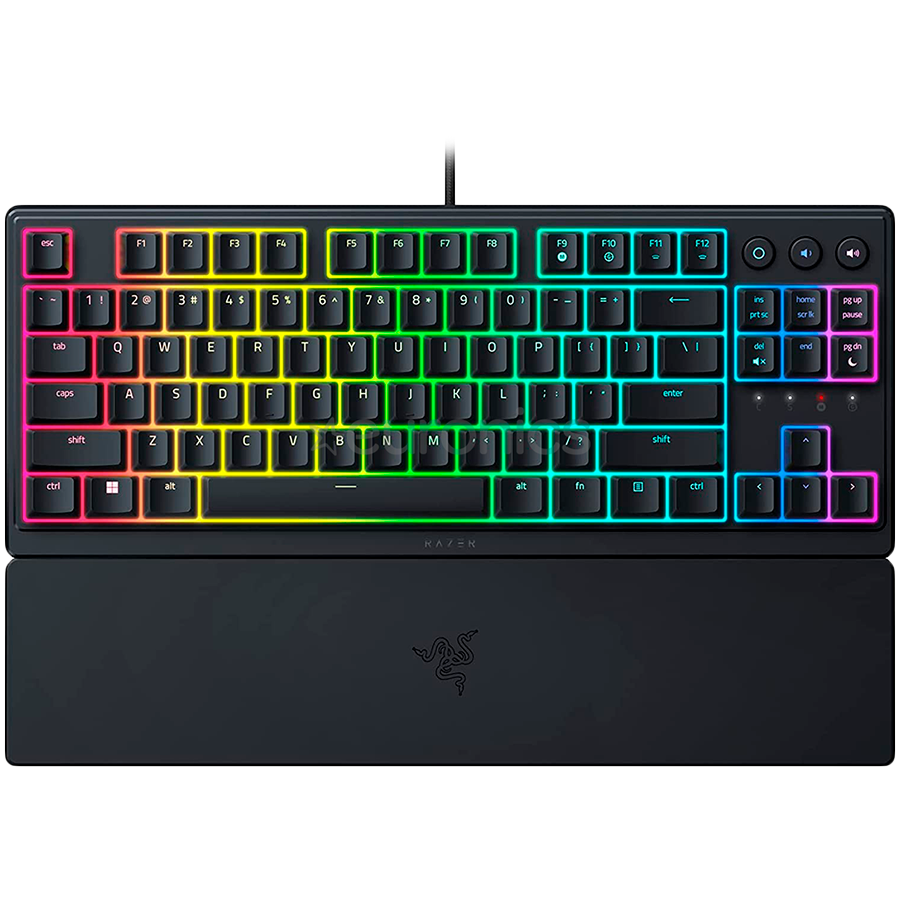 Razer Ornata V3 Tenkeyless, Low Profile Gaming Keyboard, US Layout, 8 Razer Chroma RGB Lighting Zones - RZ03-04880100-R3M1