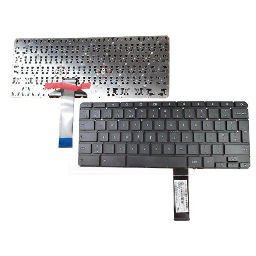 Клавиатура за лаптоп HP ChromeBook 11-2000 11-2070No 11-2071 Black Without Frame US / Черна Без Рамка (Малък Ентър) с Кирилица