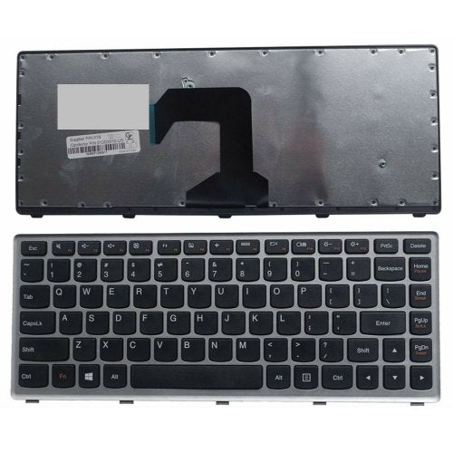 Клавиатура за лаптоп Lenovo IdeaPad S400 Черна със Сребриста Рамка / Silver Frame Black