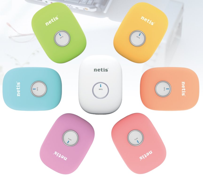 Netis 300Mbps Wireless N Range Extender - Pink E1+ P