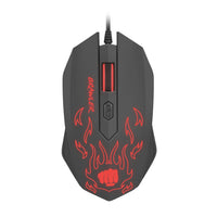 Мишка Fury Gaming mouse, Brawler optical 1600dpi Illuminated Black thumbnail 1