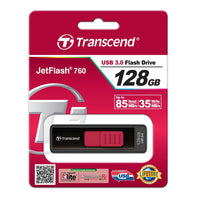 Памет, Transcend 128GB JETFLASH 760, USB 3.0 (Red) thumbnail 5