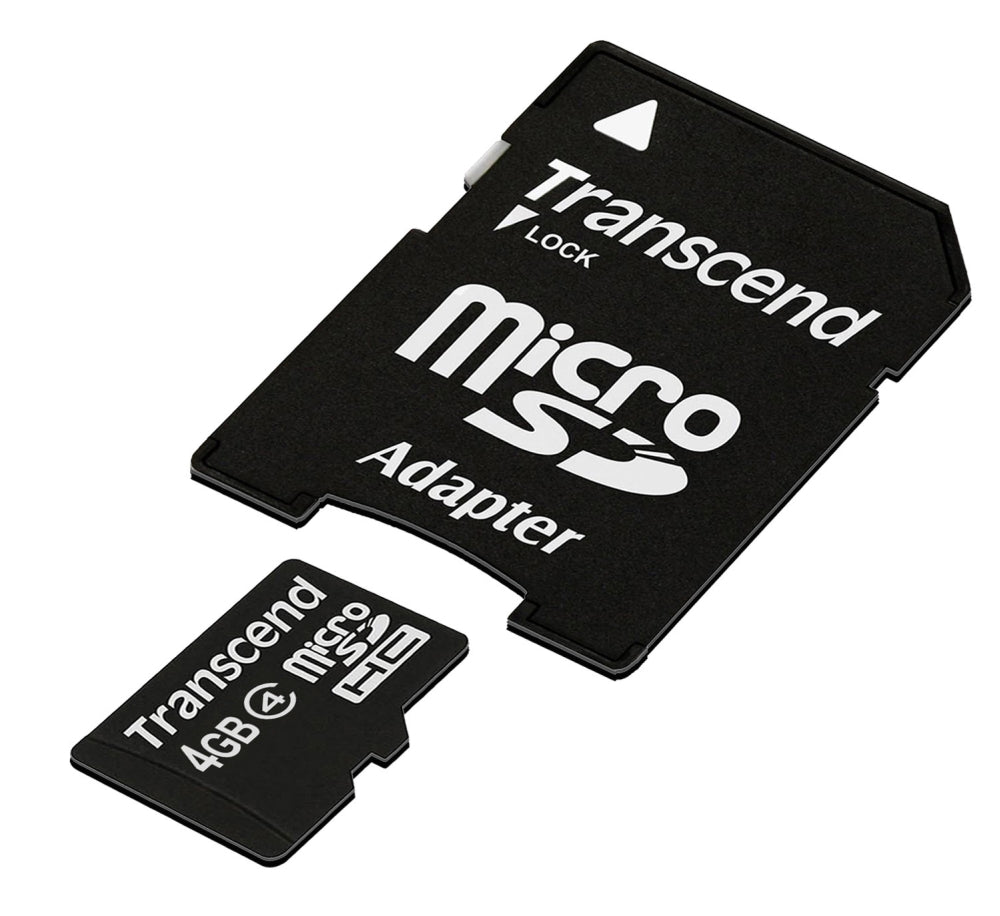 Памет, Transcend 4GB micro SDHC (with adapter, Class 4)