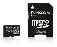 Памет, Transcend 4GB micro SDHC (with adapter, Class 4) thumbnail 3