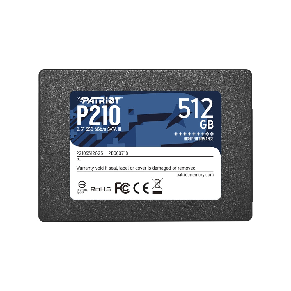 Твърд диск, Patriot P210 512GB SATA3 2.5