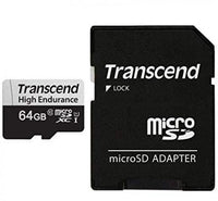 Памет, Transcend 64GB micro SD w/ adapter U1, High Endurance thumbnail 2