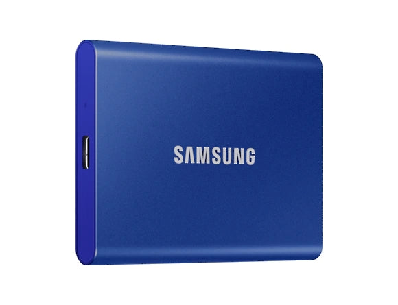 Твърд диск, Samsung Portable SSD T7 1TB, USB 3.2, Read 1050 MB/s Write 1000 MB/s, Indigo Blue