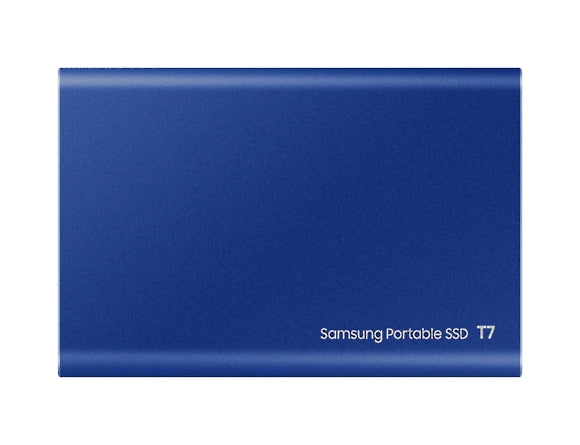 Твърд диск, Samsung Portable SSD T7 2TB, USB 3.2, Read 1050 MB/s Write 1000 MB/s, Indigo Blue