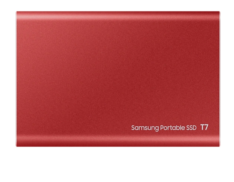 Твърд диск, Samsung Portable SSD T7 1TB, USB 3.2, Read 1050 MB/s Write 1000 MB/s, Metallic Red