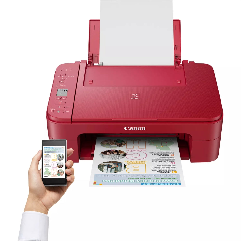 Мастиленоструйно многофункционално устройство, Canon PIXMA TS3352 All-In-One, Red