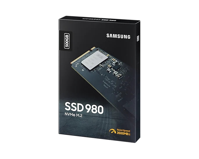 Твърд диск, Samsung SSD 980 500GB PCIe 3.0 NVMe 1.4 M.2 V-NAND 3-bit MLC, Pablo Controller, 256-bit Encryption, Read 3100 MB/s Write 2600 MB/s