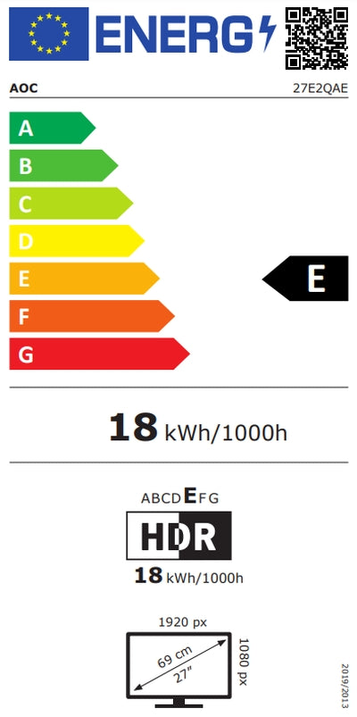 Монитор, AOC 27E2QAE, 27