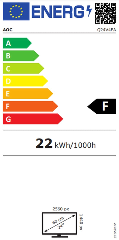 Монитор, AOC Q24V4EA, 23.8