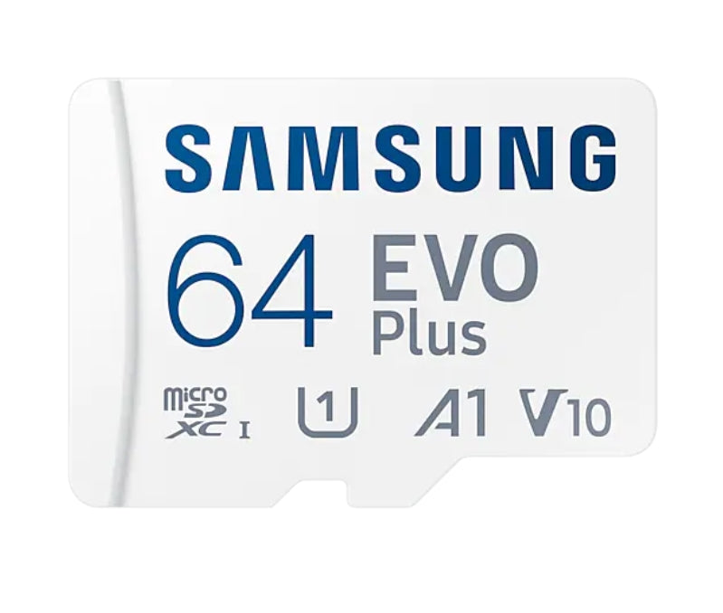 Памет, Samsung 64GB micro SD Card EVO Plus with Adapter, Class10, Transfer Speed up to 130MB/s