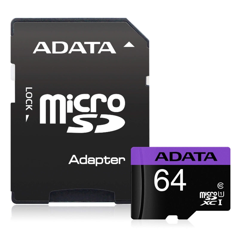 Памет, ADATA 64GB MicroSDXC UHS-I CLASS 10 (with adapter)