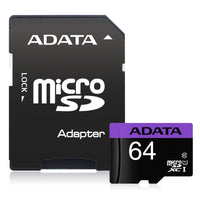 Памет, ADATA 64GB MicroSDXC UHS-I CLASS 10 (with adapter) thumbnail 1