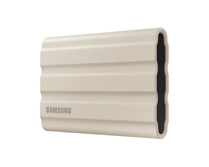 Твърд диск, Samsung Portable NVME SSD T7 Shield 2TB , USB 3.2 Gen2, Rugged, IP65, Read 1050 MB/s Write 1000 MB/s, Beige