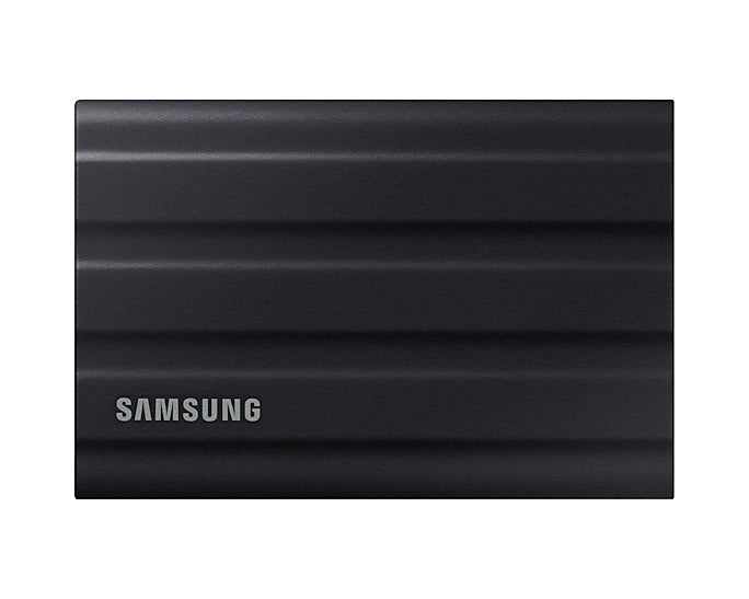 Твърд диск, Samsung Portable NVME SSD T7 Shield 2TB , USB 3.2 Gen2, Rugged, IP65, Read 1050 MB/s Write 1000 MB/s, Black