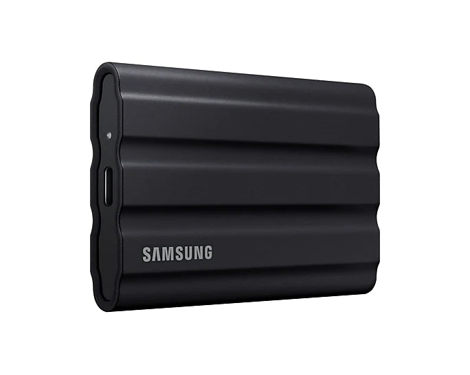 Твърд диск, Samsung Portable NVME SSD T7 Shield 2TB , USB 3.2 Gen2, Rugged, IP65, Read 1050 MB/s Write 1000 MB/s, Black