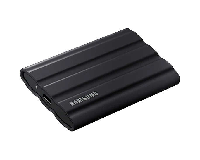 Твърд диск, Samsung Portable NVME SSD T7 Shield 2TB , USB 3.2 Gen2, Rugged, IP65, Read 1050 MB/s Write 1000 MB/s, Black