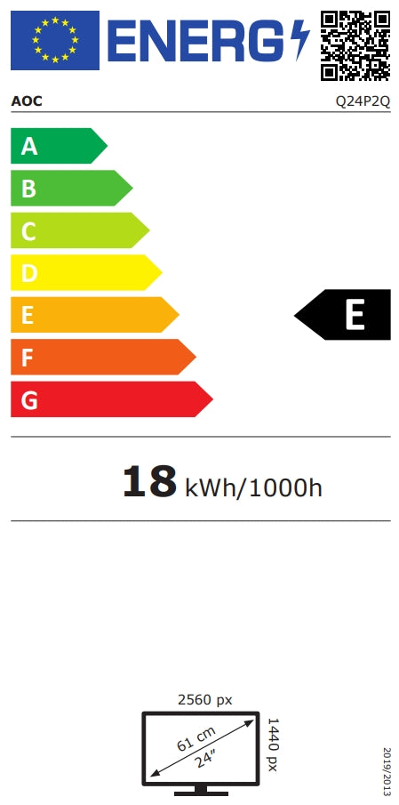 Монитор, AOC Q24P2Q, 23.8