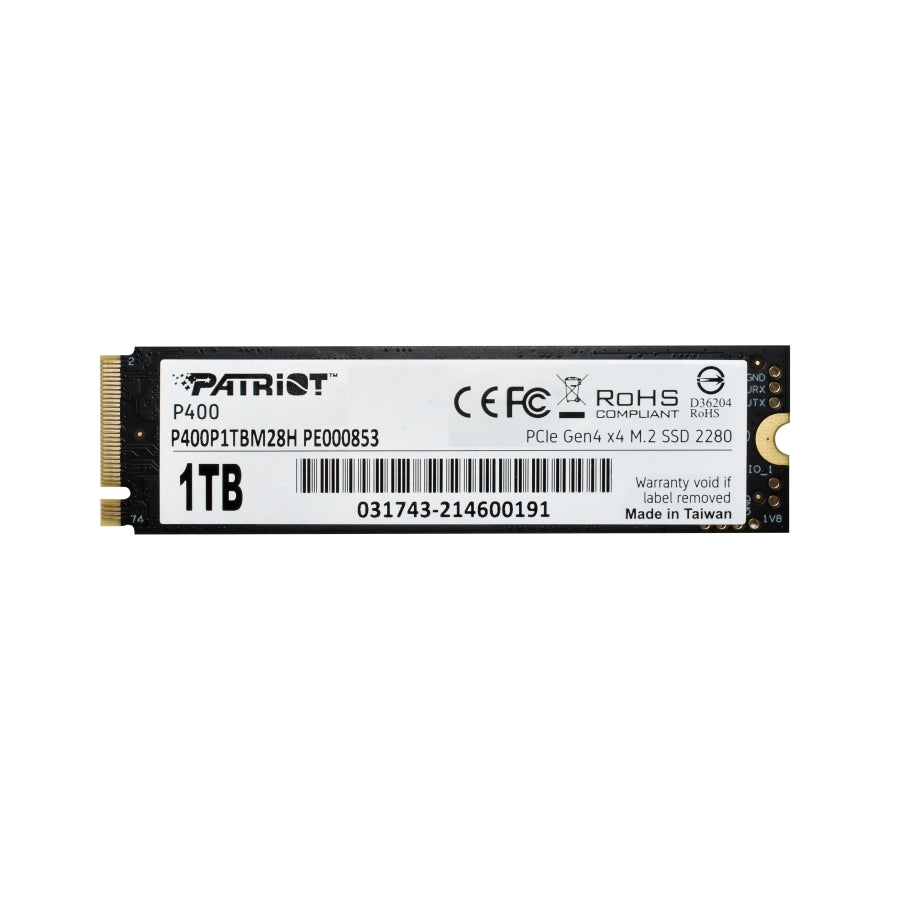Твърд диск, Patriot P400 1TB M.2 2280 PCIE Gen4 x4