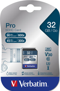 Памет, Verbatim 32GB SDHC Pro Class 10 UHS-I thumbnail 2