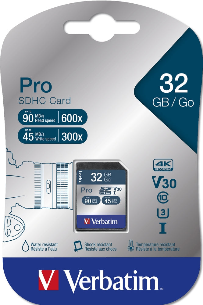 Памет, Verbatim 32GB SDHC Pro Class 10 UHS-I