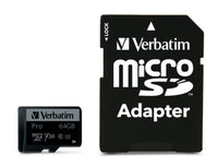 Памет, Verbatim micro SDXC 64GB Pro Class 10 UHS-I thumbnail 1