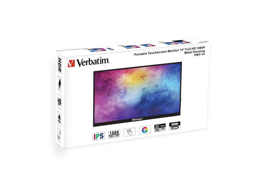 Монитор, Verbatim PMT-14 Portable Touchscreen Monitor 14