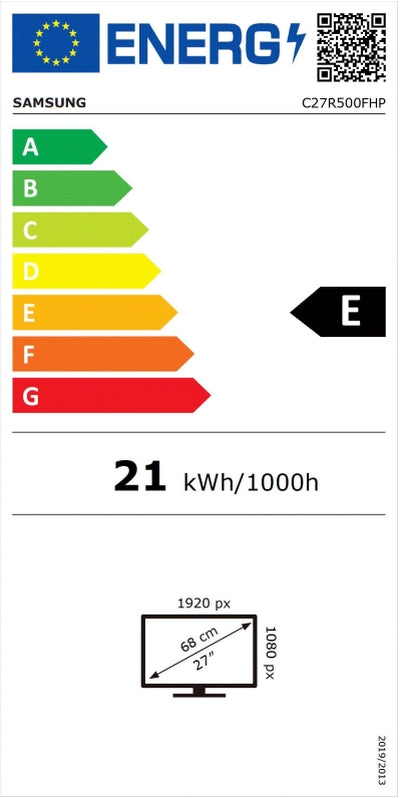 Монитор, Samsung LC27R500FH, 27