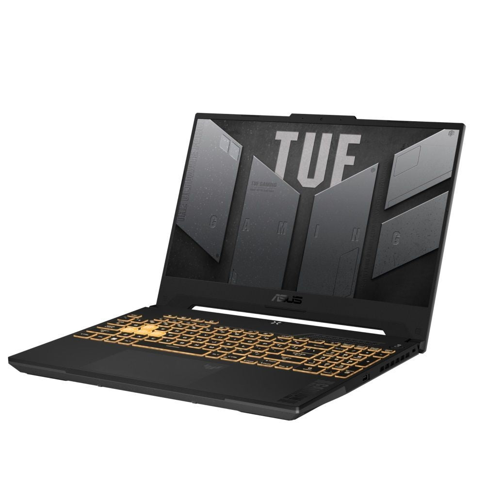 Лаптоп, Asus TUF F15 FX507ZC4-HN009,Intel i5-12500H 2.5 GHz (18M Cache, up to 4.5 GHz, )144Hz, 16GB DDR4 3200MHz (2x8 GB), 512GB PCIe 3,RTX 3050 4GB GDDR6, Wi-Fi 6(802.11ax), Backlit Chiclet Keyboard 1-Zone RGB, no OS, Mecha Grey