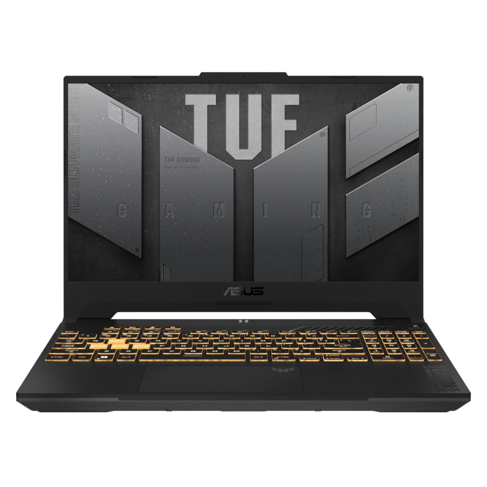 Лаптоп, Asus TUF F15 FX507ZC4-HN009,Intel i5-12500H 2.5 GHz (18M Cache, up to 4.5 GHz, )144Hz, 16GB DDR4 3200MHz (2x8 GB), 512GB PCIe 3,RTX 3050 4GB GDDR6, Wi-Fi 6(802.11ax), Backlit Chiclet Keyboard 1-Zone RGB, no OS, Mecha Grey