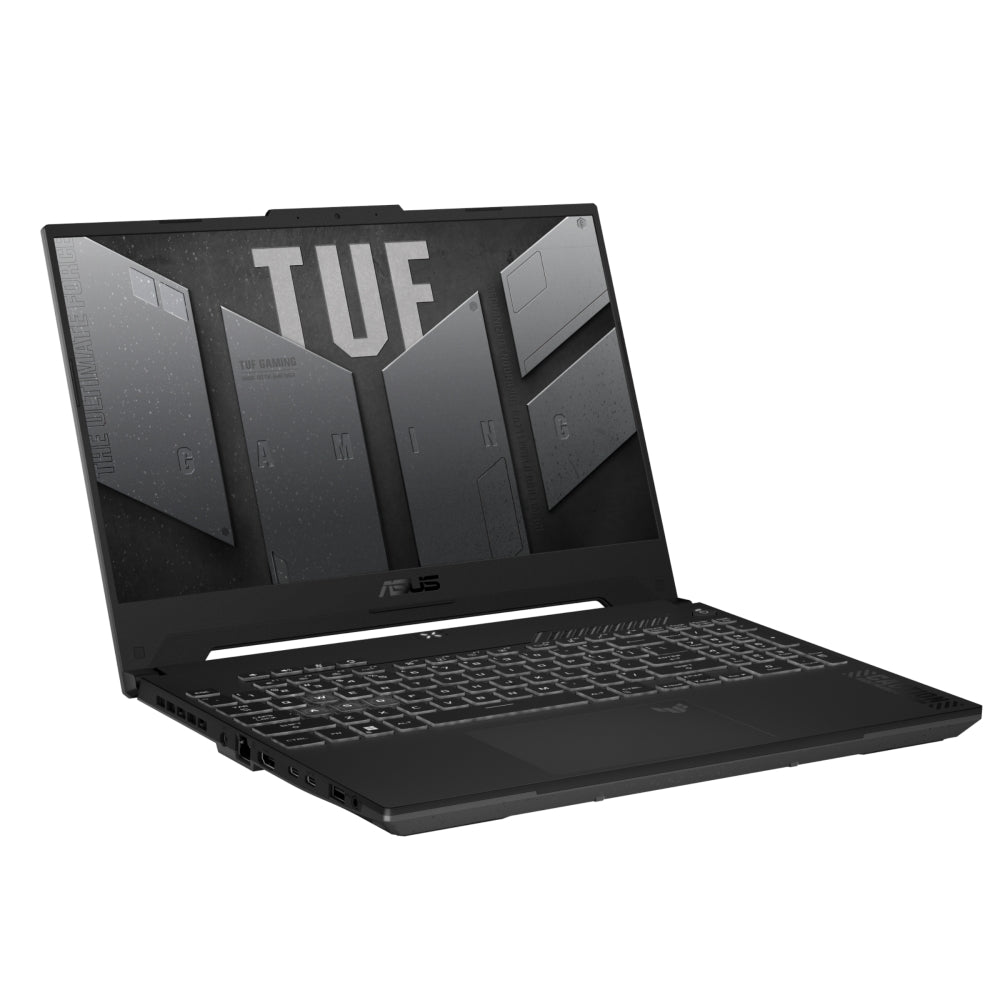 Лаптоп, Asus TUF F15 FX507ZC4-HN009,Intel i5-12500H 2.5 GHz (18M Cache, up to 4.5 GHz, )144Hz, 16GB DDR4 3200MHz (2x8 GB), 512GB PCIe 3,RTX 3050 4GB GDDR6, Wi-Fi 6(802.11ax), Backlit Chiclet Keyboard 1-Zone RGB, no OS, Mecha Grey