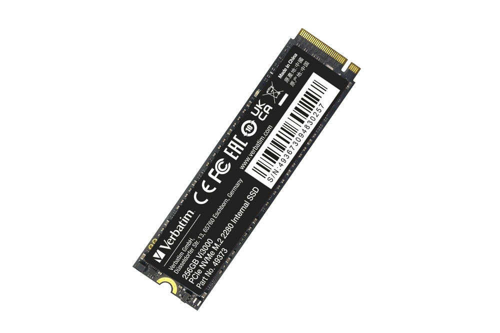 Твърд диск, Verbatim Vi3000 Internal PCIe NVMe M.2 SSD 256GB