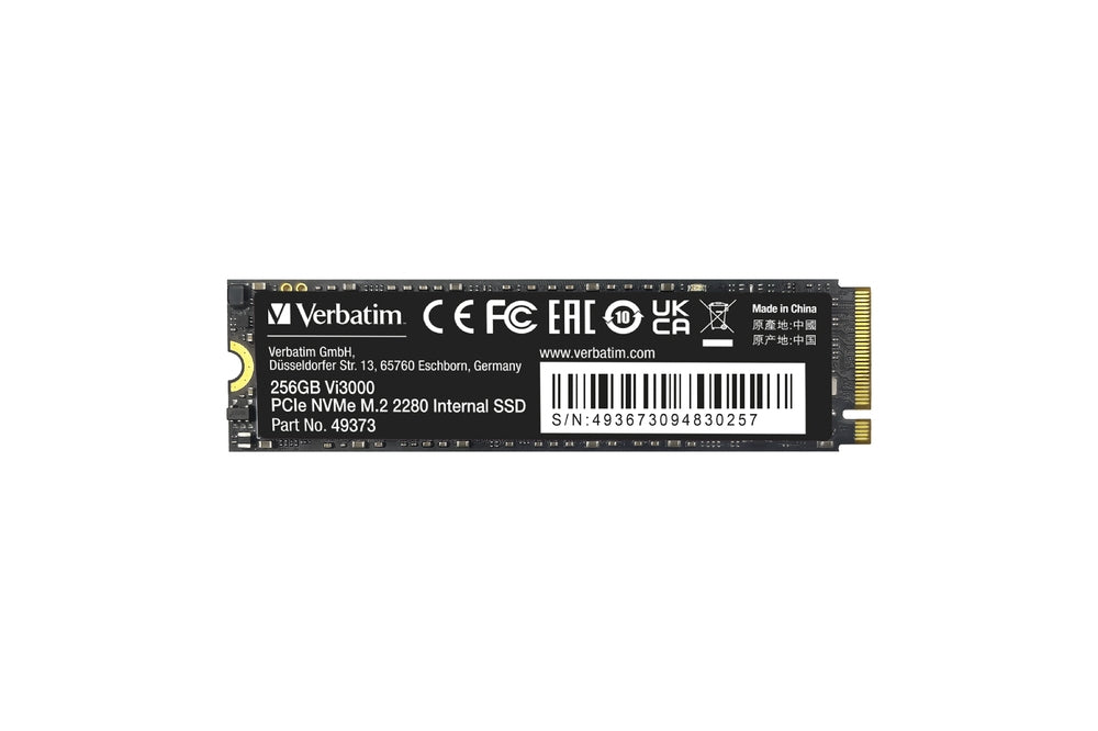 Твърд диск, Verbatim Vi3000 Internal PCIe NVMe M.2 SSD 256GB