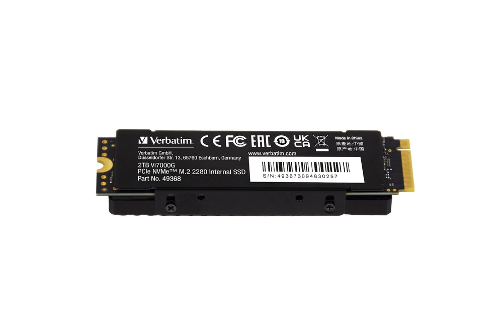 Твърд диск, Verbatim Vi7000G Internal PCIe NVMe M.2 SSD 2TB
